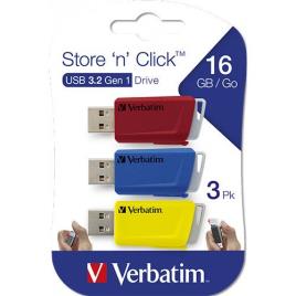 Pack Pen USB  Store 'n' Click - 16GB - 3uni