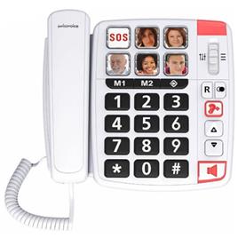 Telefone c/ Cabo Sénior XTRA1110 Branco Swissvoice