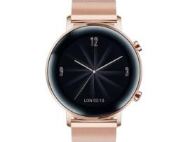 Smartwatch HUAWEI Watch GT2 Elegant 42mm (Suporta SpO2 - Rosa Dourado)