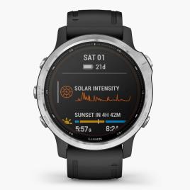 Relógio Desporto  Fénix 6S Solar 42mm - Prateado | Preto