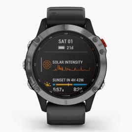 Relógio Desporto  Fénix 6 Solar 47mm - Prateado | Preto