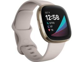 Relógio Desportivo FITBIT Sense (Bluetooth - Até 6 dias de autonomia - Branco)