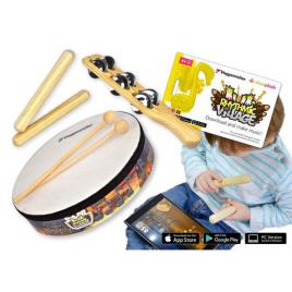 Conjunto de Percussão Infantil  Rhythmic Village