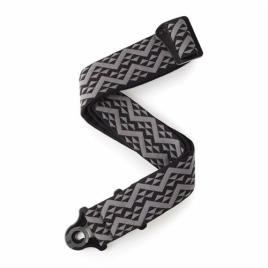 Correia de Guitarra D'Addario Lock Black Geometric 50BAL03
