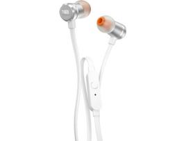 Auriculares Com fio JBL T 290 (In Ear - Microfone - Prateado)