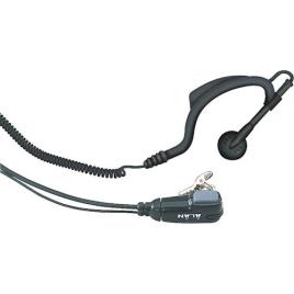Midland MA 21-L Gancho de orelha Monofónico Com fios Preto auricular para telemóvel