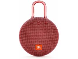 Mini Coluna BT JBL Clip 3 Vermelho