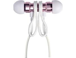 Auriculares Com fio METERS Magnetic (In Ear - Microfone - Branco)