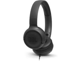 Auscultadores Com fio JBL Tune 500 (On Ear - Microfone - Preto)