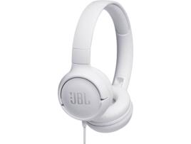 Auscultadores Com fio JBL Tune 500 (On Ear - Microfone - Branco)