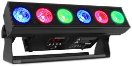 Barra LEDs 6-EM-1 6x 12W RGBAW+UV DMX c/ Bateria (BBB612) - 