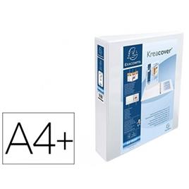 Pasta Exacompta Kreacover® A4+ 4 Anéis 50mm Personalizavel Branca