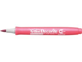 Marcador  Permanente r (Pincel - Rosa Metálico)