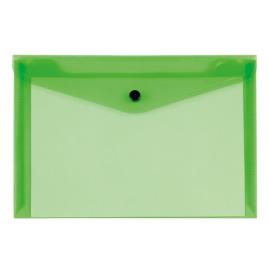 Beautone Envelope A5, Capacidade para 50 Folhas, Polipropileno, Verde Transparente