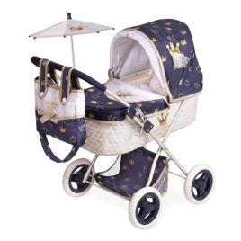 Carrinho de Bonecas DE CUEVAS Dobrável (Azul - 65x38x60cm)