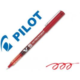 Marcador 0,5mm Hi-Tecpoint Ponta Fina V-5 Vermelho Pilot 12 Unidades