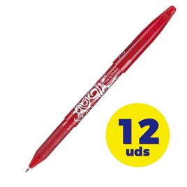 Canetas de Tinta Apagável Pilot Frixion Vermelhas 12Unidades