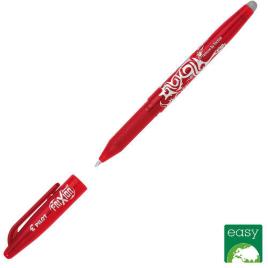 PILOT Esferográfica de Gel Retrátil FriXion Clicker, Ponta Média de 0,7 mm, Corpo Vermelho com Pega, Tinta Vermelha