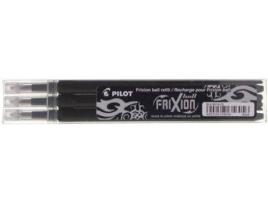Pack de 3 Recargas para Caneta PILOT Preto