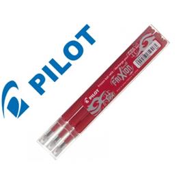 Carga Esferográfica Pilot Frixion Ball Clicker Vermelho 3 Unidades