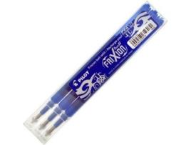 Pack de 3 Recargas para Caneta PILOT Borrable Frixion B Azul
