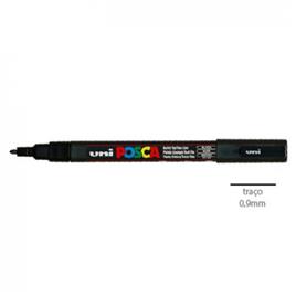 Marcador Uni Posca PC3M 0,9mm Preto