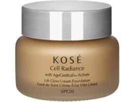 Creme com Cor KOSÉ Cell Radiance Lift Glow Creme Foundation 203 Deep Bege