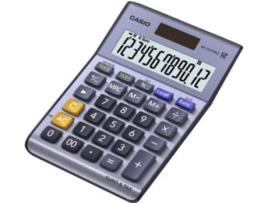 Calculadora Básica CASIO MS-120TERII Preto e Azul e Cinzento (12 dígitos)