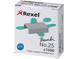 Agrafos REXEL Bambi Nº. 25 (Caixa de 1500)