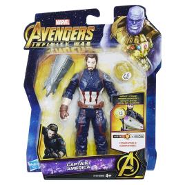 Figura 15 cm com Jóia do Captain America