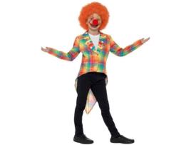 Fato de Menina DISFRAZZES Casaco Multicolor Aos Quadrados De Palhaço (Tam: 7 a 9 anos)