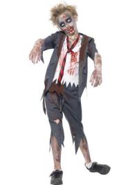 Fato Zombie School Boy - Tamanho 10/12