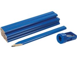 Conjunto de Lápis para Carpinteiro e Afia SILVERLINE 250227 - 13 peças