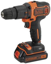 Berbequim sem fio BLACK + DECKER BDCHD18BAFC-QW 18V MALA E 2 BATERIAS