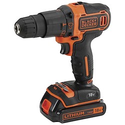 Berbequim sem fio BLACK + DECKER BDCHD18BAFC-QW 18V MALA E 2 BATERIAS
