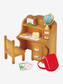 5220 - Conjunto de móveis e Mamã Coelho Chocolate SYLVANIAN FAMILIES branco escuro liso com motivo  