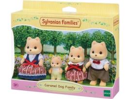 Conjunto de Brincar EPOCH DENFANCE Sylvanian Families: Família de Cães Caramelo