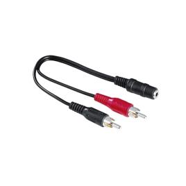 Cabo áudio jack para 2 RCA Hama 00116011