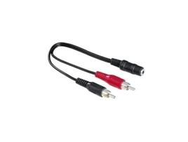 Cabo áudio jack para 2 RCA Hama 00116011