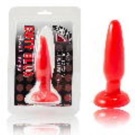 PLUG ANAL PEQUEÑO ROJO 15CM