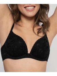 Lote de 2 sutiãs push up Sonia preto 90B