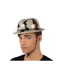 Capacete Explorer plástico de camuflagem com corda multicor UNIQUE