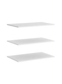 Pack de 3 prateleiras brancas para roupeiro deslizante de 150 cm branco UNIQUE