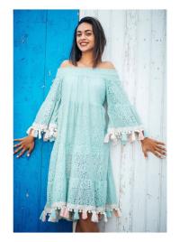 Vestido Aqua azul S