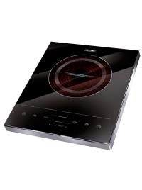 Placa de indução Portátil, Controlo táctil e visor LED, 10 Níveis de Temperatura, Programável preto UNIQUE