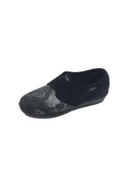 Chinelo Pantufas Sapatilhas Mulher preto 35