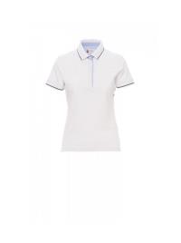 Polo feminina Leeds manga curta slim fit branco S