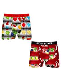 Embalar 2 cuecas boxer vermelho M