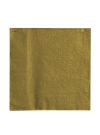 Pack de 12 Guardanapos Dourados de 33X33 cm dourado UNIQUE