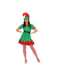 Fantasia de elfa engraçada para mulheres multicor L